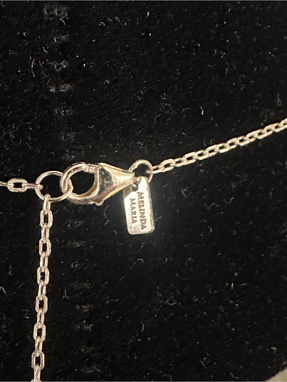 Melinda Maria Pink Square-Cut Pendant Necklace - Picture 3 of 3